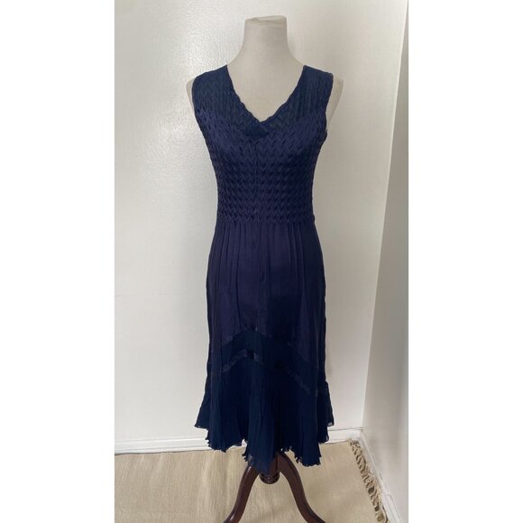 NWT Komarov Tiered Charmeuse & Chiffon Dress & Jacket - Picture 13 of 14